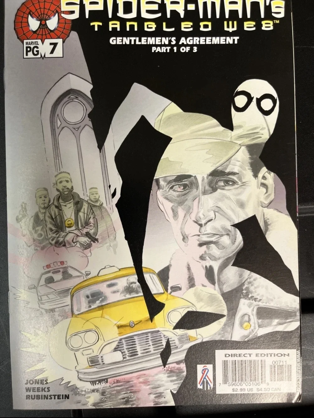 Marvel Spider-Man's Tangled Web #7-8 Black White Yellow Accents
